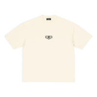 Balenciaga BB Paris Icon T-Shirt Medium Fit 'Light Beige Black' 612966TMVG79069