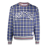 Men's Converse x Todd Snyder Crossover Series Plaid Pattern Loose Long Sleeves Blue 10022721-A01