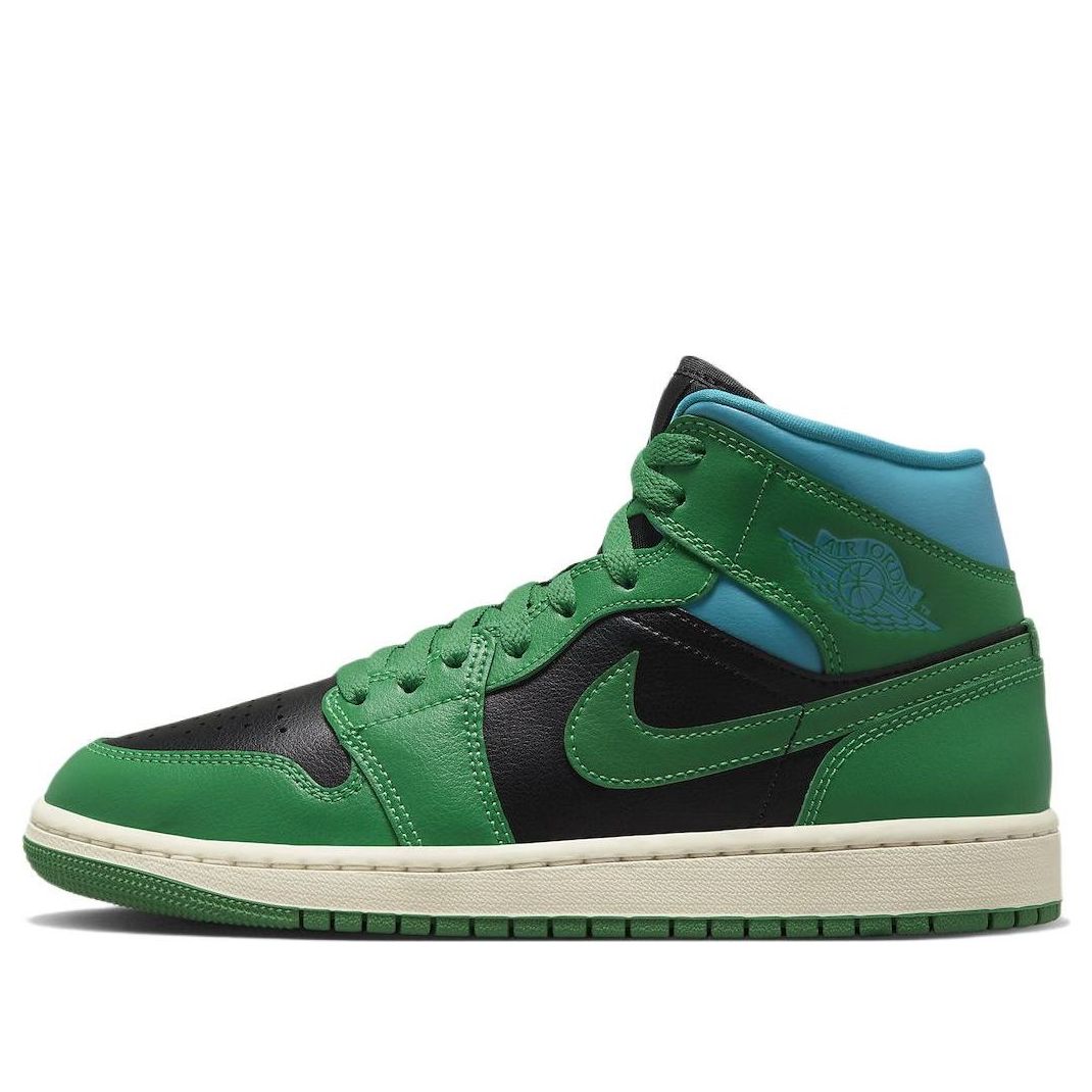 (WMNS) Air Jordan 1 Mid 'Green Black' BQ6472-033