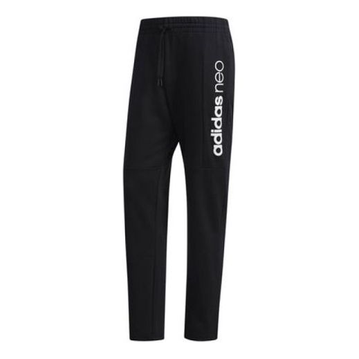 adidas neo Casual Sports Knit Long Pants Black DM2174