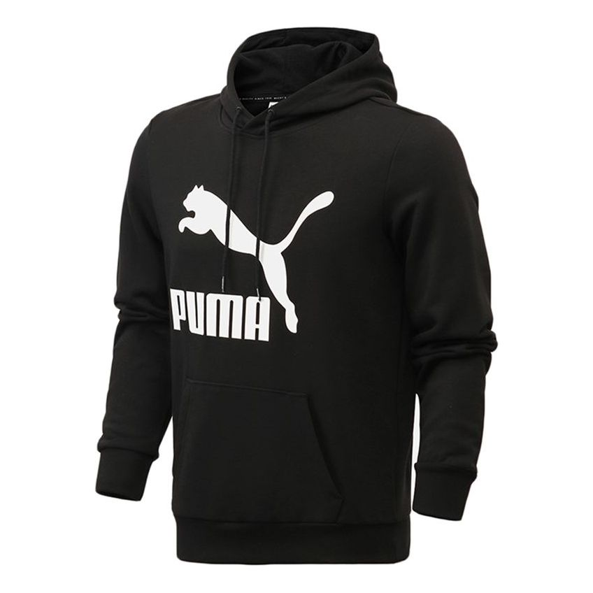 PUMA Essentials Fleece Hoodie 'Black White' 531369-01