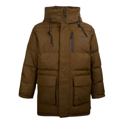 Converse Mid-Length Down Fill Puffer Jacket 'Olive Green' 10019323-A02