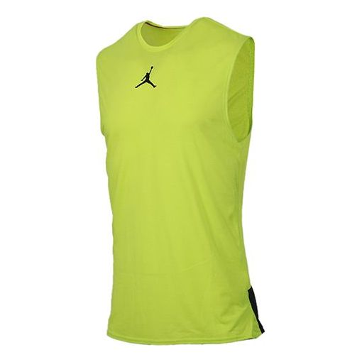 Air Jordan Basketball Training Sports Sleeveless Vest Yellow CJ4576-389