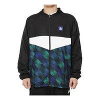 adidas originals hooded Zipper Casual Sports Jacket Multicolor DU8380