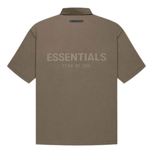 Fear of God Essentials FW21 Logo Polo Shirt 'Harvest' FOG-FW21-004