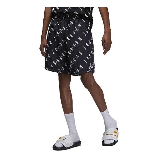 Air Jordan Essentials Poolside Shorts 'Black White' DX9673-010