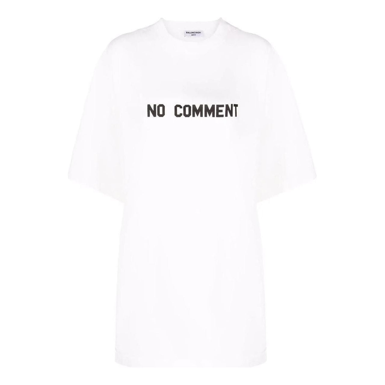 Balenciaga No Comment Cotton T-Shirt 'White' 684155TLVG33307
