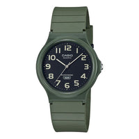 CASIO STANDARD Series Waterproof Fashion Stylish Resin Strap 38.8*34.9*7.8mm Black Dial Watch Analog Unisex Mens MQ-24UC-3BJF