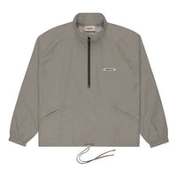 Fear of God Essentials FW20 Half Zip Track Jacket 'Cement' FOG-FW20-359