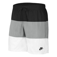 Nike Sportswear City Edition Multicolor Woven Breathable Casual Shorts Black White Gray CJ4488-010
