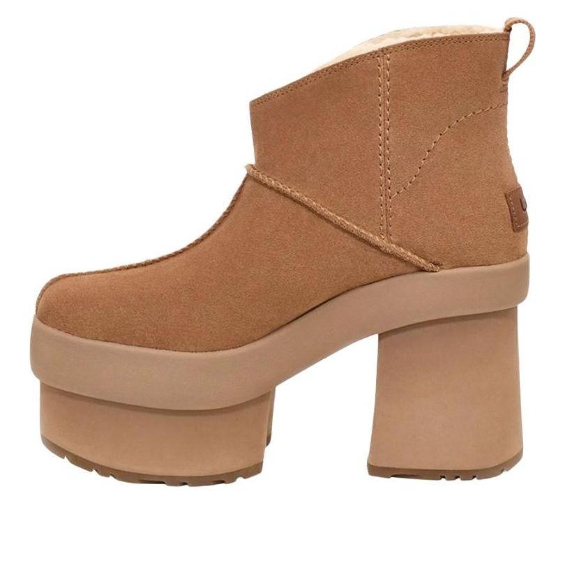 (WMNS) UGG New Heights Platform Mini 'Chestnut' 1157910-CHE