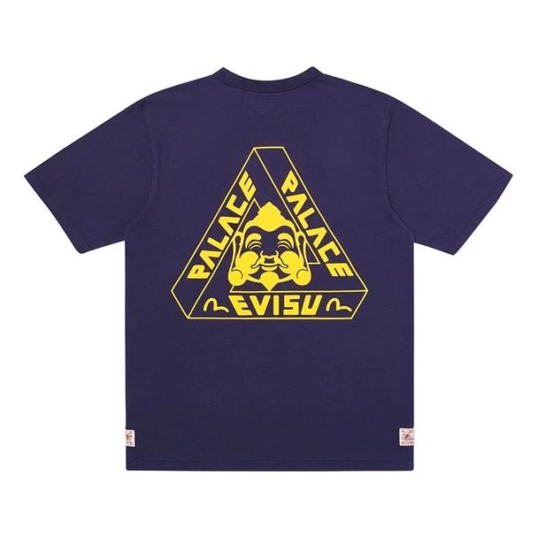 PALACE x EVISU PALACE Evisu Chest Logo Short Sleeve Unisex Blue PAL-SS20-009