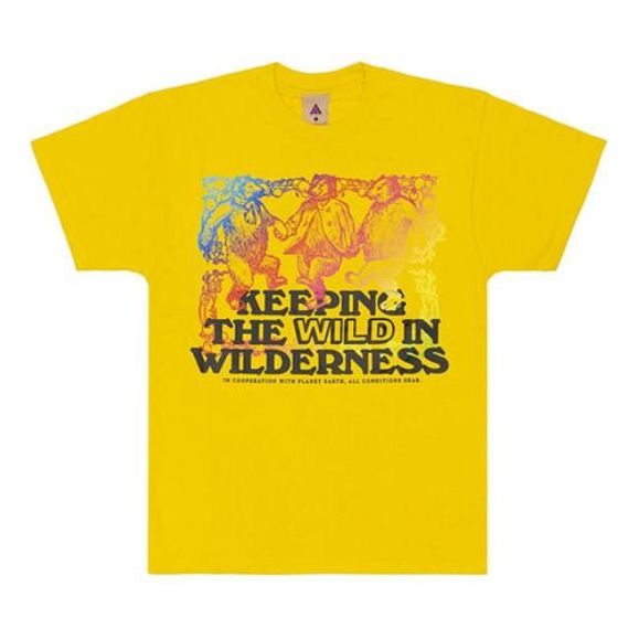 Nike ACG Alphabet Printing Athleisure Casual Sports Short Sleeve Yellow CV7550-709