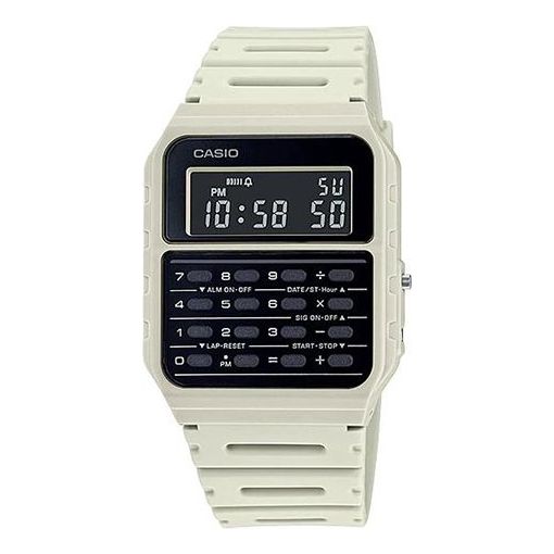CASIO Unisex YOUTH Calculator Multi-function Waterproof Unisex Mens White Digital CA-53WF-8B