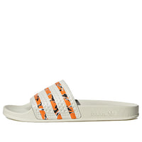 adidas Originals Adilette Slides 'Off White Bright Orange' IE7744