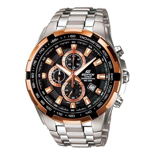 CASIO EDIFICE Quartz Waterproof Mens BlackGold Analog EF-539D-1A5
