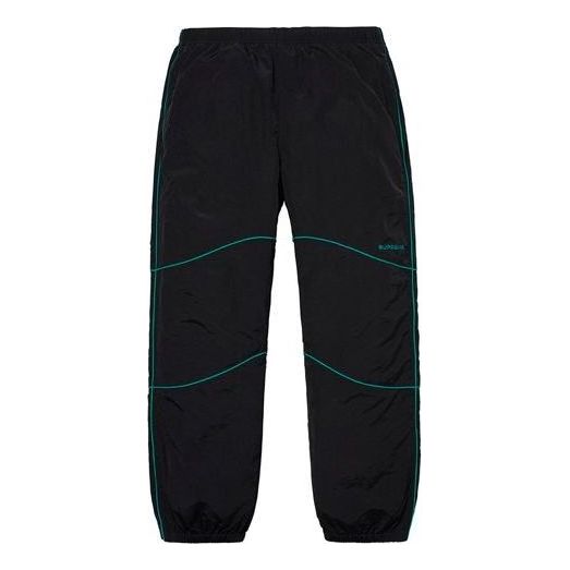 Supreme Piping Track Pants 'Black Blue' SUP-SS19-167