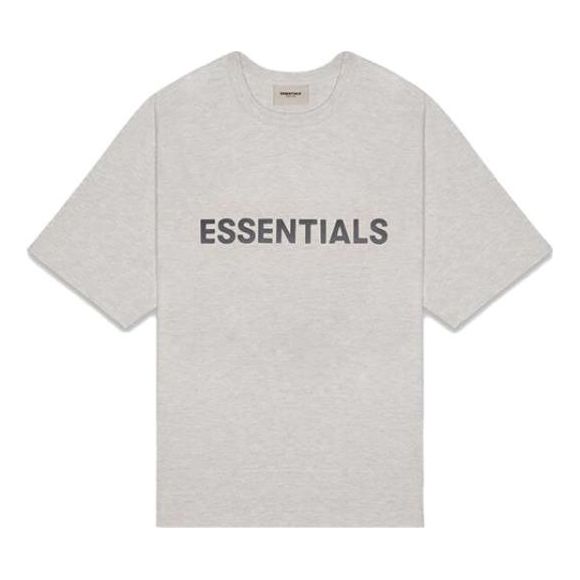 Fear of God Essentials FW20 Logo Tee 'Heather Oatmeal' 0125250500229260