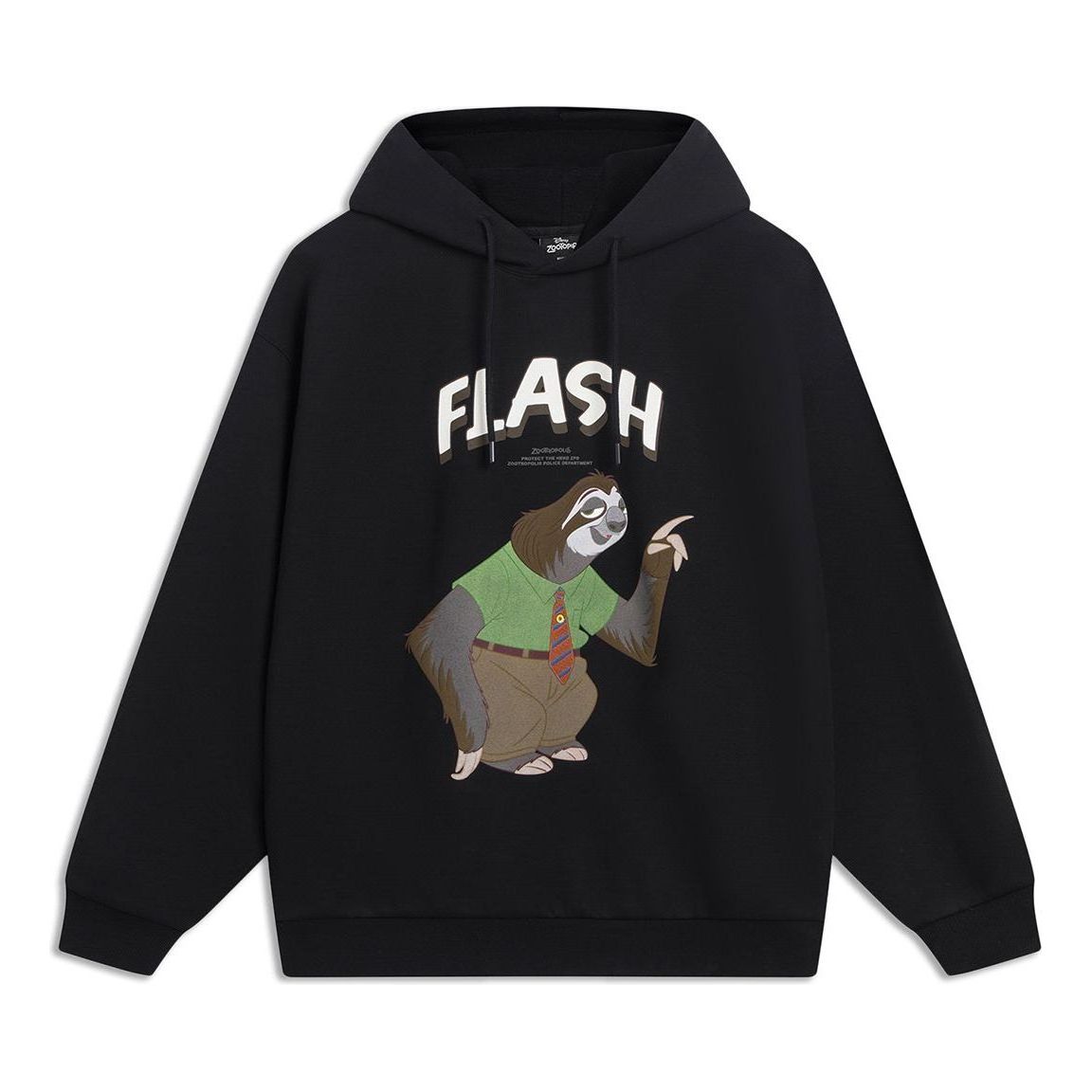 Li-Ning x Disney Zootopia Graphic Hoodie 'Black' AWDT345-5
