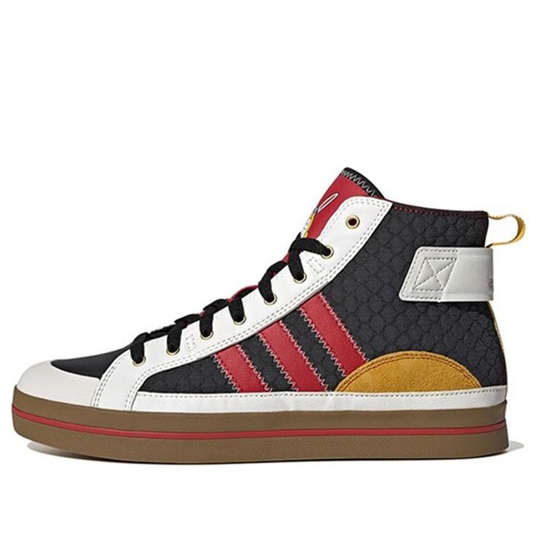 adidas neo City Canvas Hi 'White Red Black' ID9695