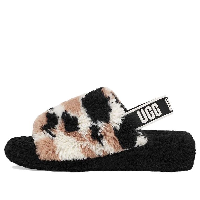 (WMNS) UGG Fluff Yeah 'White Black Brown' 1125231-BLK