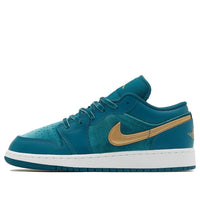 (GS) Air Jordan 1 Low SE Velvet 'Geode Teal Velvet' FB9896-300