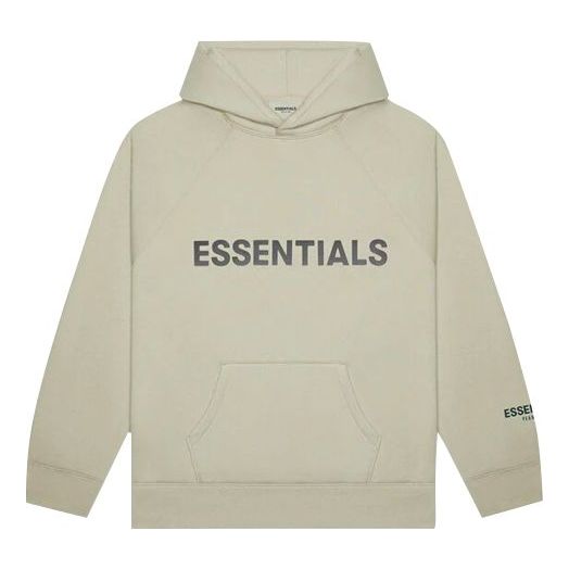 Fear of God Essentials FW20 Logo Hoodie 'Moss' 192250500206245