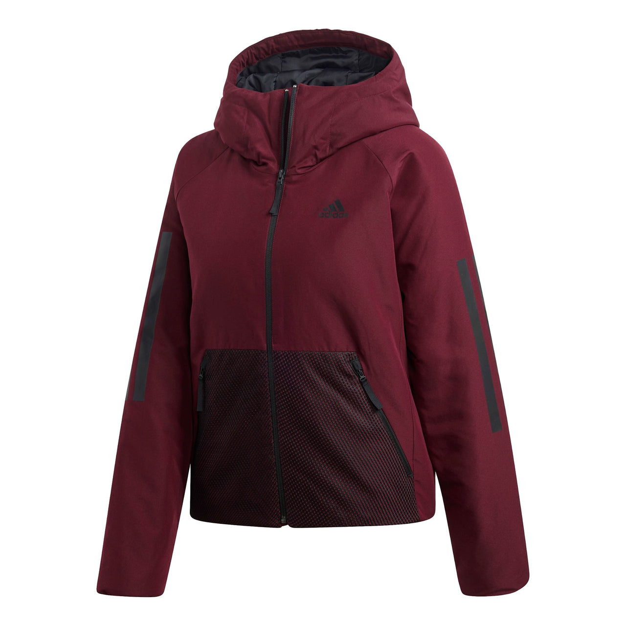 (WMNS) adidas Back-To-Sport Jacket 'Burgundy' DZ1516