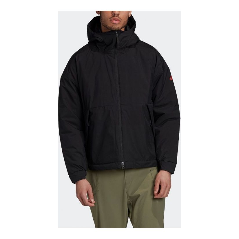 adidas Urban Fc Cny Outdoor Hooded Cotton Jacket Men Black FT9410