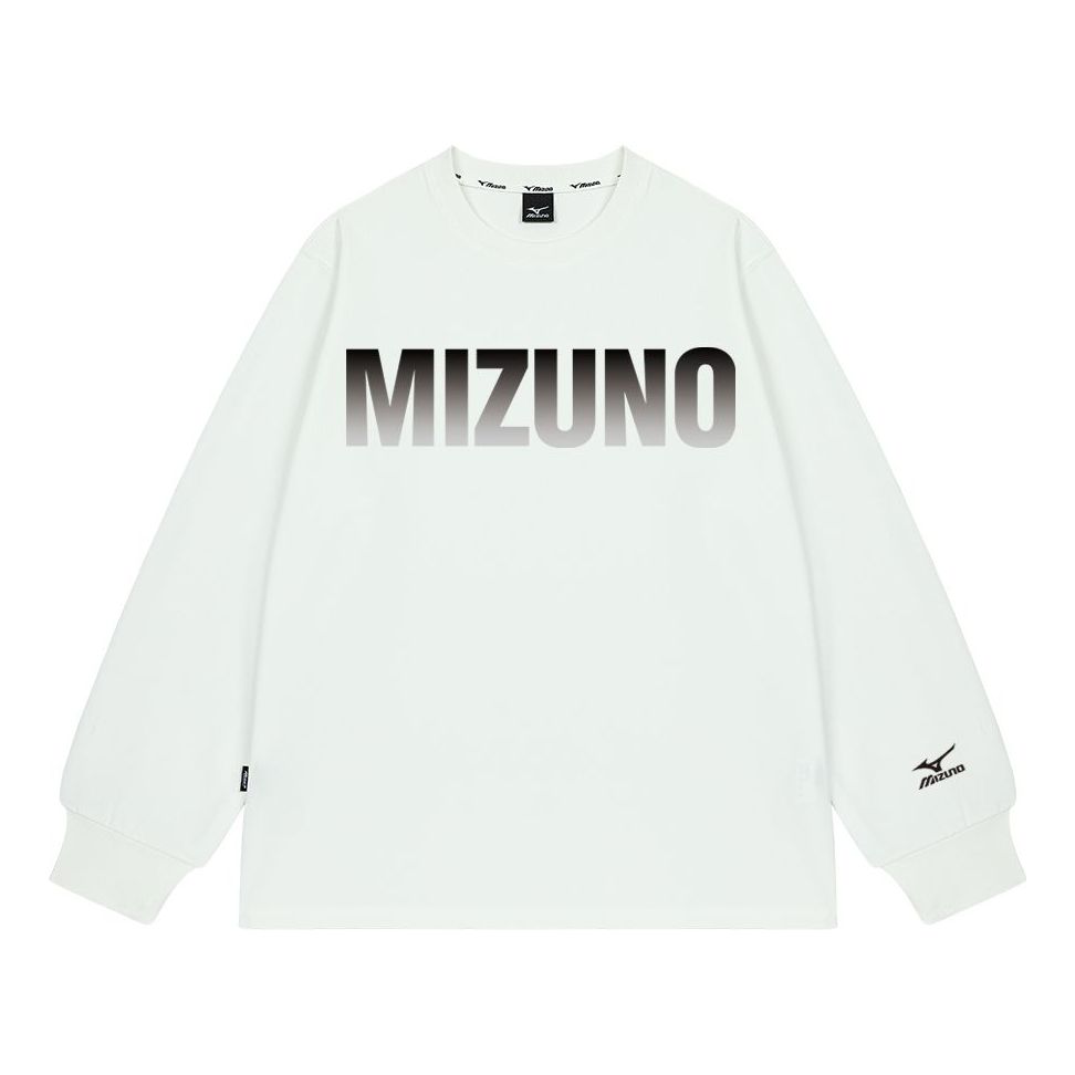 Mizuno Graphic Long Sleeve T-shirt 'White' A2CA2A03