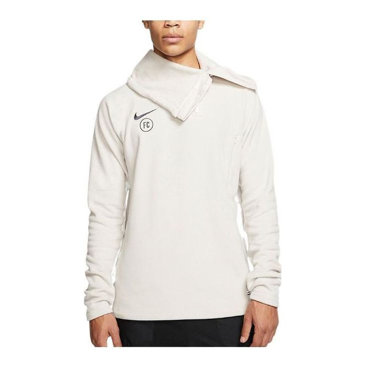 Nike FC Winter Drill Fleece 1/4Zip Jackets 'beige' AT6106-008