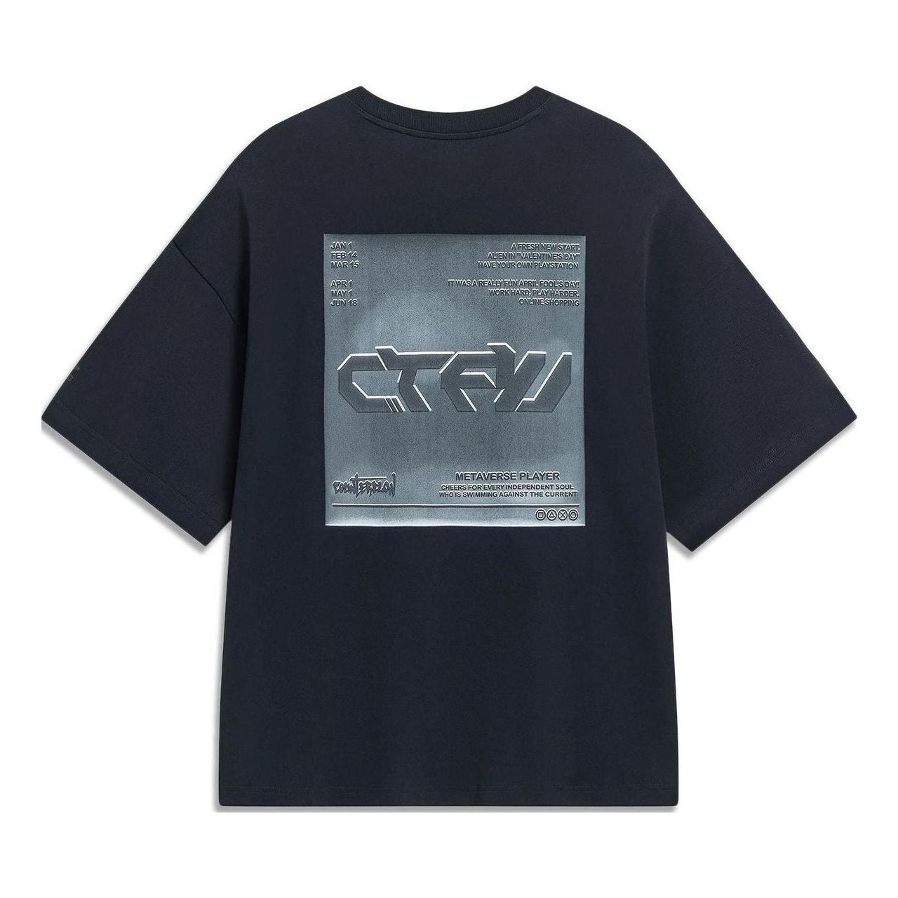 Li-Ning Counterflow Graphic T-shirt 'Black' AHST599-1