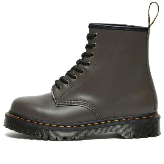 Dr.Martens 1460 Bex Smooth Leather Platform Boots 'Khaki Grey' 27140481