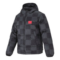 Men's Nike Lebron Grid Basketball Sports Stay Warm Hooded Down Jacket Black DA6718-010