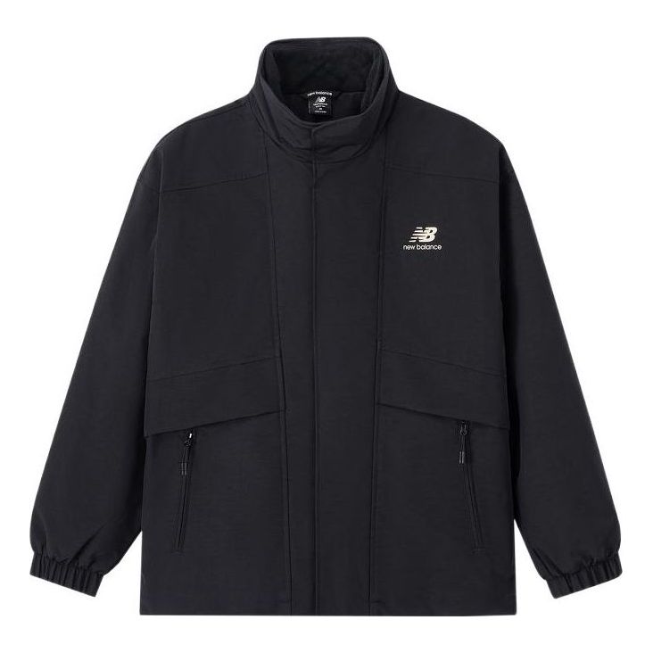 New Balance Logo Print Sport Jacket 'Black' AMJ31305-BK