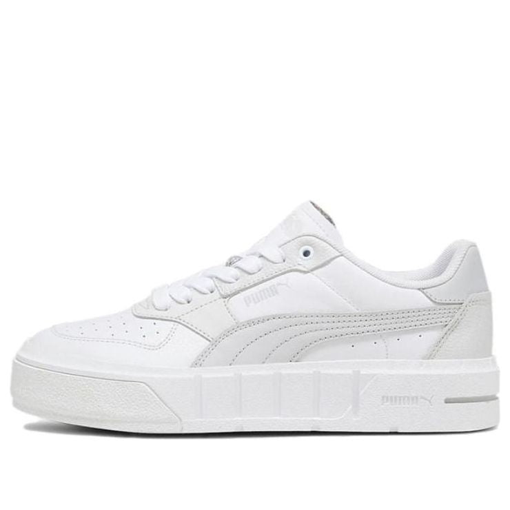 (WMNS) PUMA Cali Court Leather 'White Cool Light Grey' 393802-08