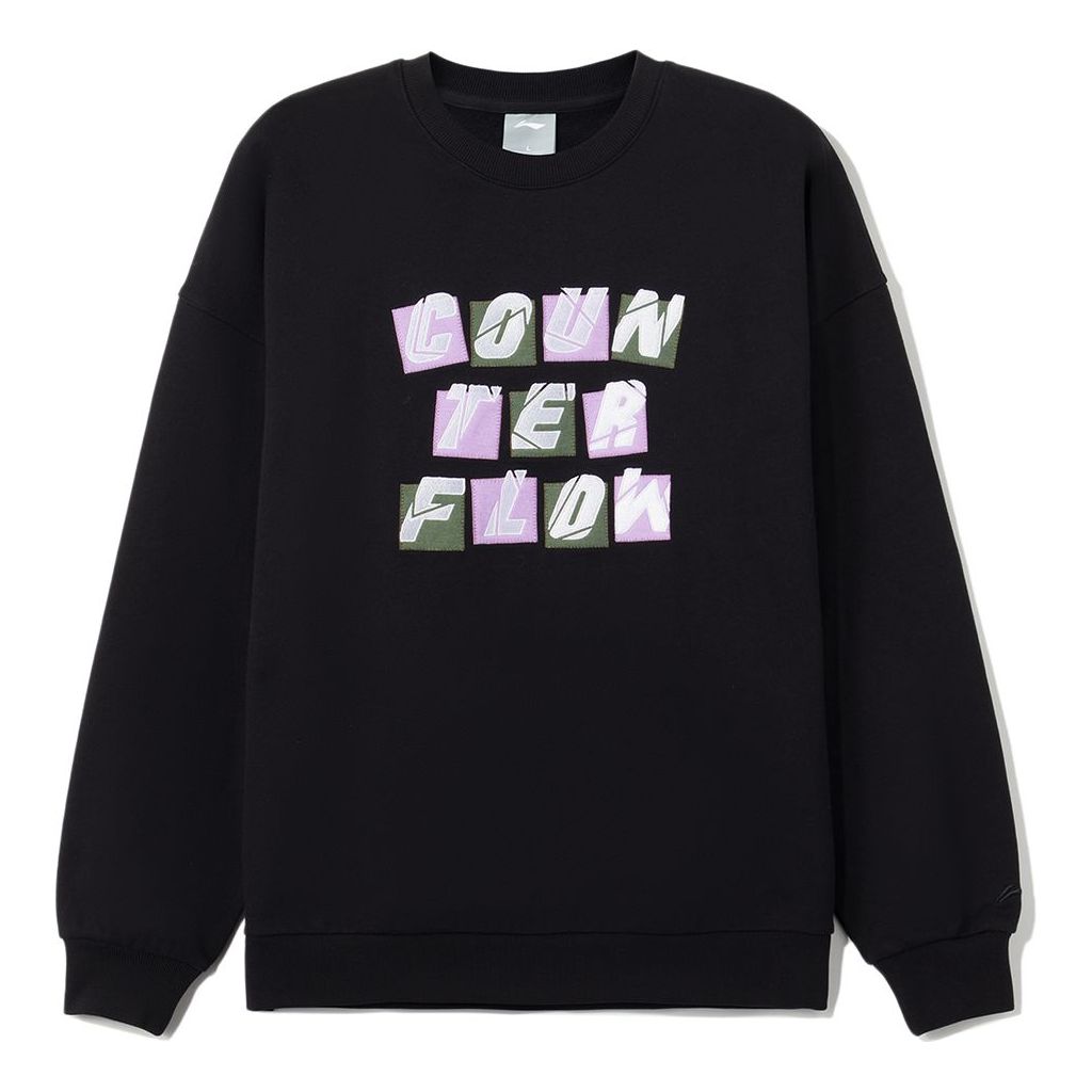 Li-Ning Counterflow Graphic Sweatshirt 'Black' AWDRG52-4