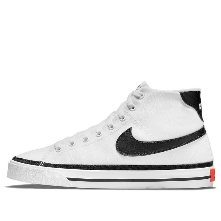 (WMNS) Nike Court Legacy Canvas Mid 'White Black' DD0161-100