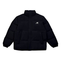 New Balance Logo Print Down Jacket 'Black' AMJ24359-BK