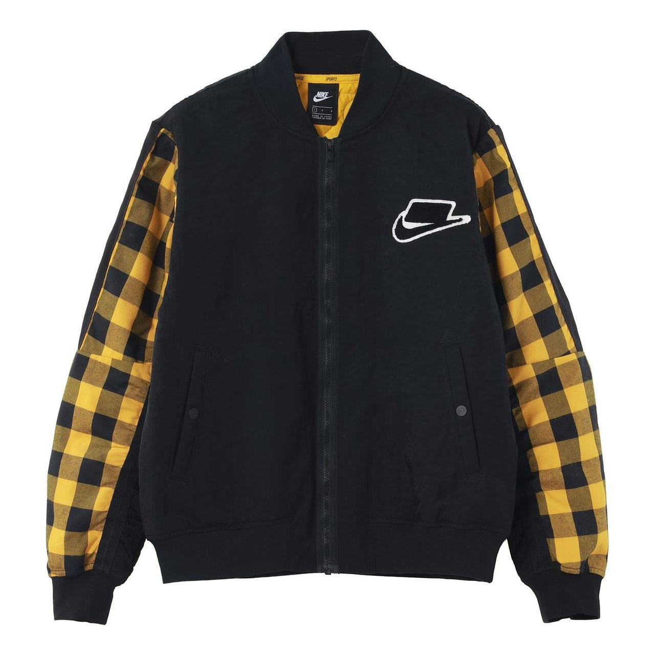 Nike Casual Sports Baseball Collar Long Sleeves Jacket Yellow BV4533-010