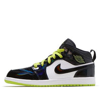 (PS) Air Jordan 1 Mid 'Black Cyber' BQ6932-003