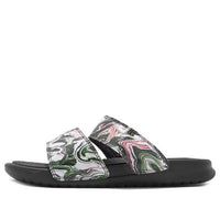 (WMNS) Nike Benassi Duo Ultra Slide 'Black Green Pink' 819717-003