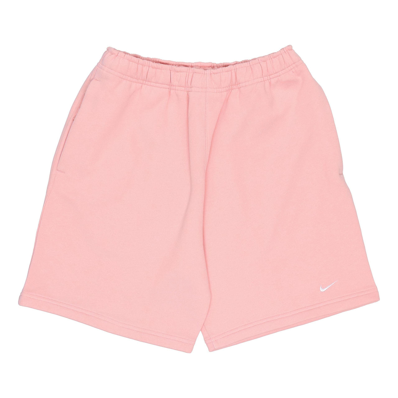 Nike Solo Swoosh Solid Color Casual Sports Straight Shorts Pink DV3056-697