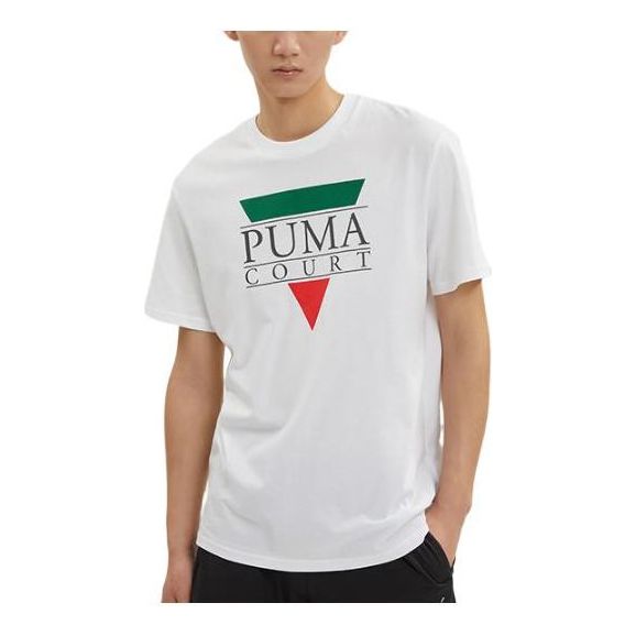 PUMA Tennis Club Graphic Tee 'White' 536913-02
