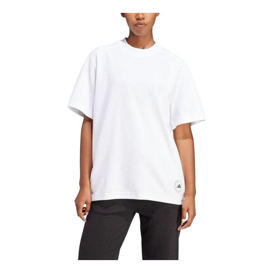 (WMNS) adidas By Stella McCartney Logo T-Shirt 'White' IB6855