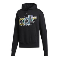Men's adidas originals 2020 Valentine's Day Series Fleece Lined Loose Black FQ3573