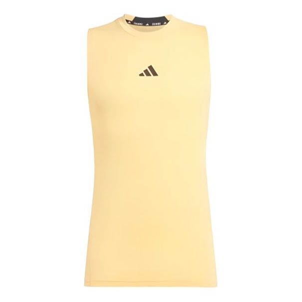 adidas Designed for Training Workout Tank Asia Sizing 'Yellow' IS3823