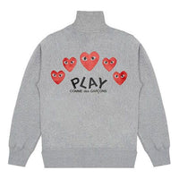 (WMNS) COMME des GARCONS PLAY 5 Hearts Full Zip Jacket 'Grey' AZ-T251-051-1