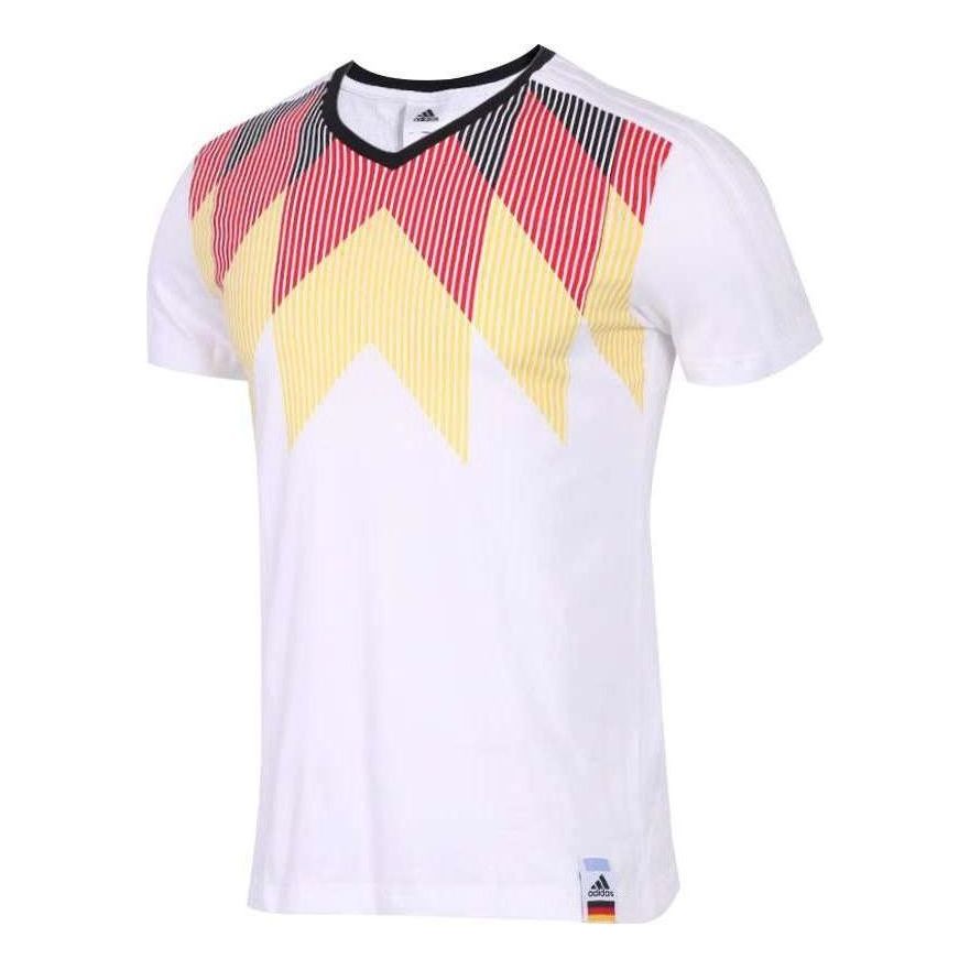 adidas Germany Country Identity T-Shirt 'White Red Yellow' CF1734