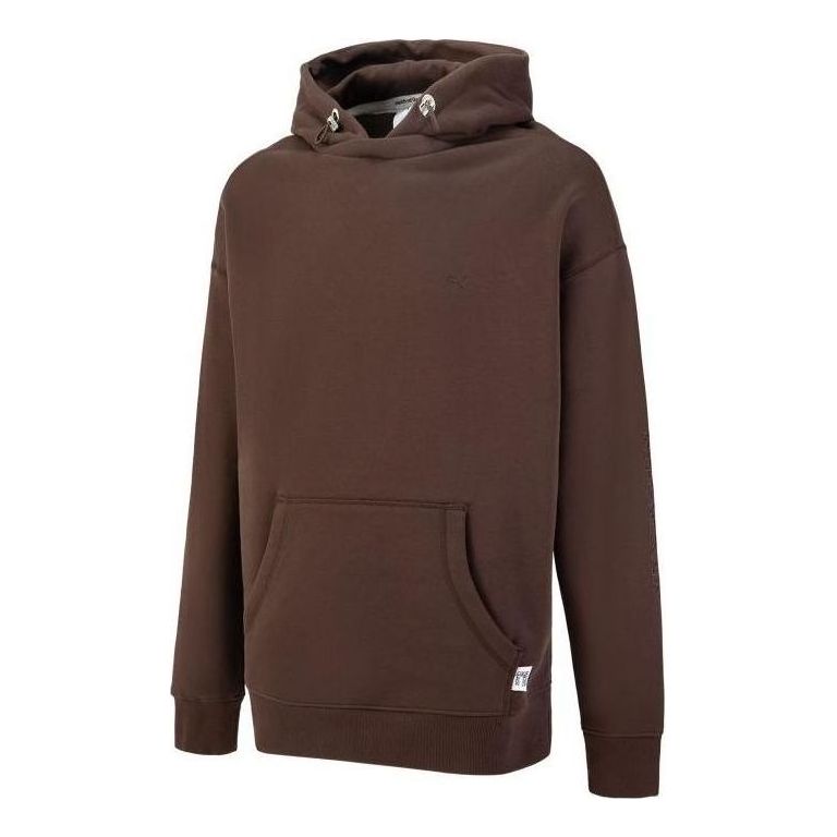 PUMA MMQ Logo Hoodie 'Brown' 536596-63